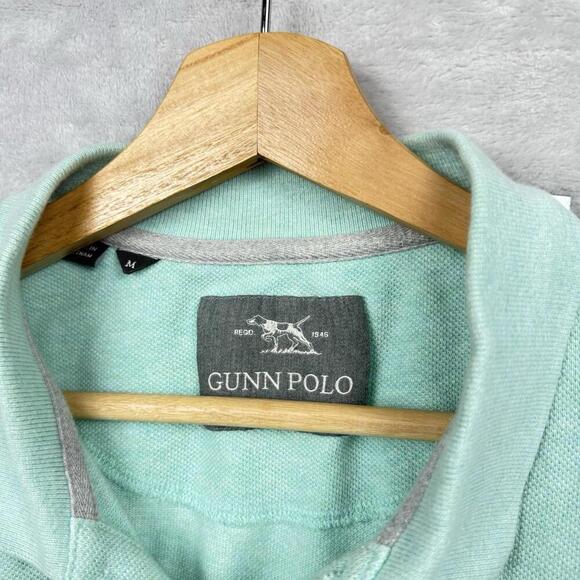 Rodd & Gunn Gunn Polo Shirt Mint Green Sz M Embroidered Pointer Logo NZ Brand - Picture 4 of 9